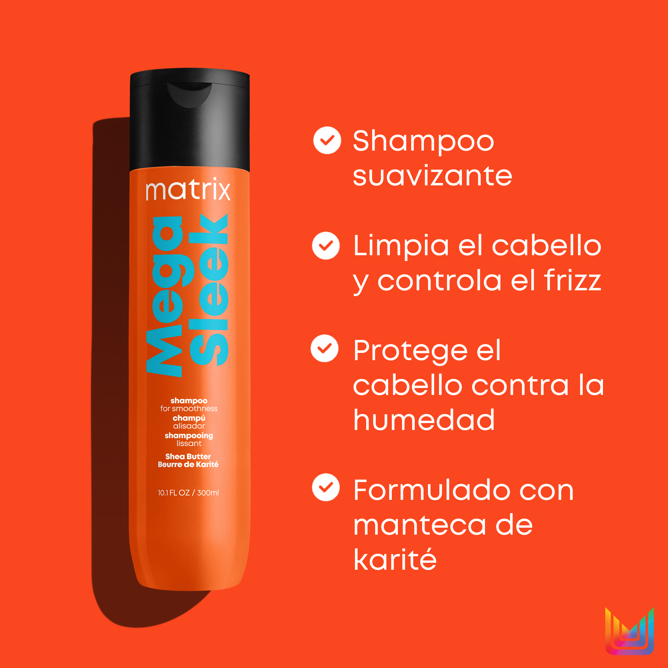 Shampoo Mega Sleek 300ml Matrix - Imagen 2
