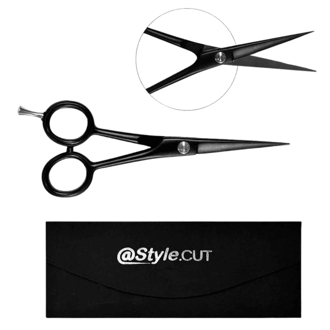 Tijera de Corte Black Satin 5.5 | Filo Navaja | Style Cut - Imagen 2