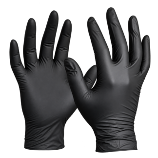 Guantes Reutilizables Latex Negro x20un
