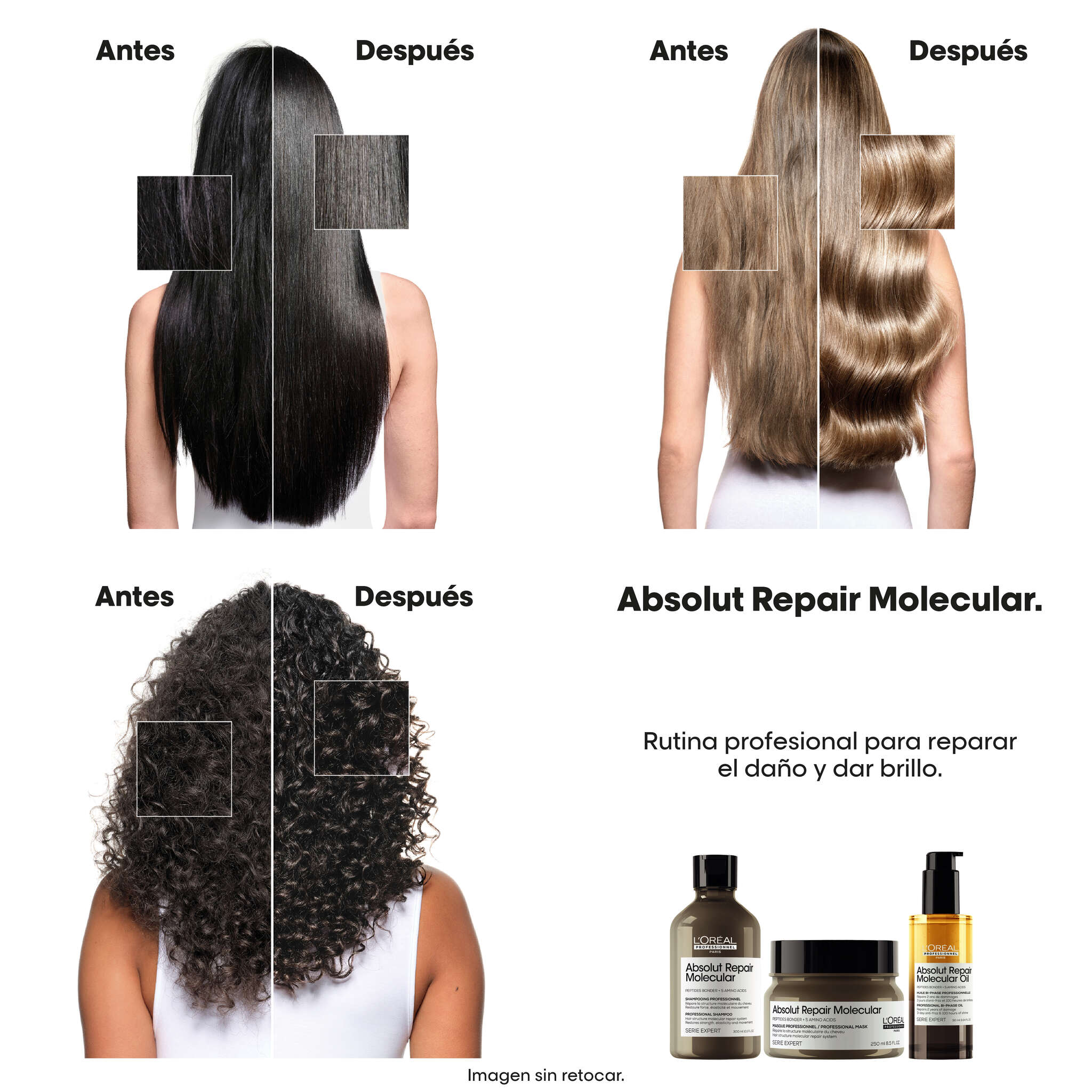 L'Oréal Professionnel Absolut Repair Molecular LP SE ARM Dual Oil 90ml V034 - Packshot Oficial