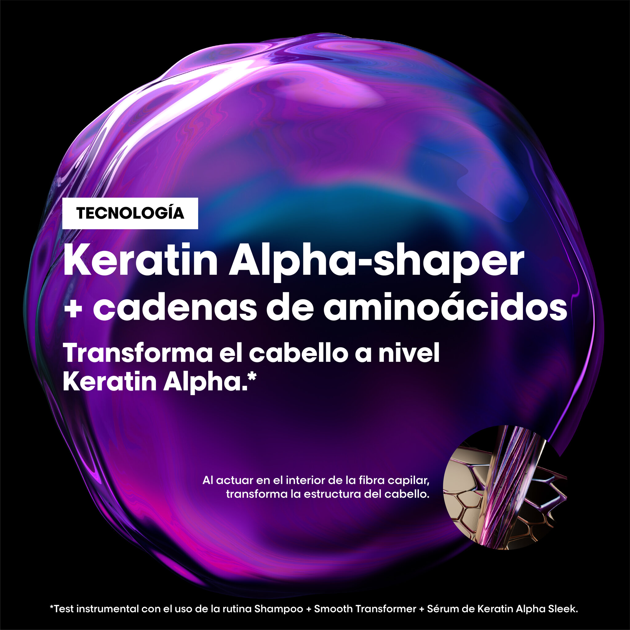 L'Oréal Professionnel Keratin Alpha Sleek LP SE Ker Alpha Mask 500.0MLT 142 - Packshot Oficial